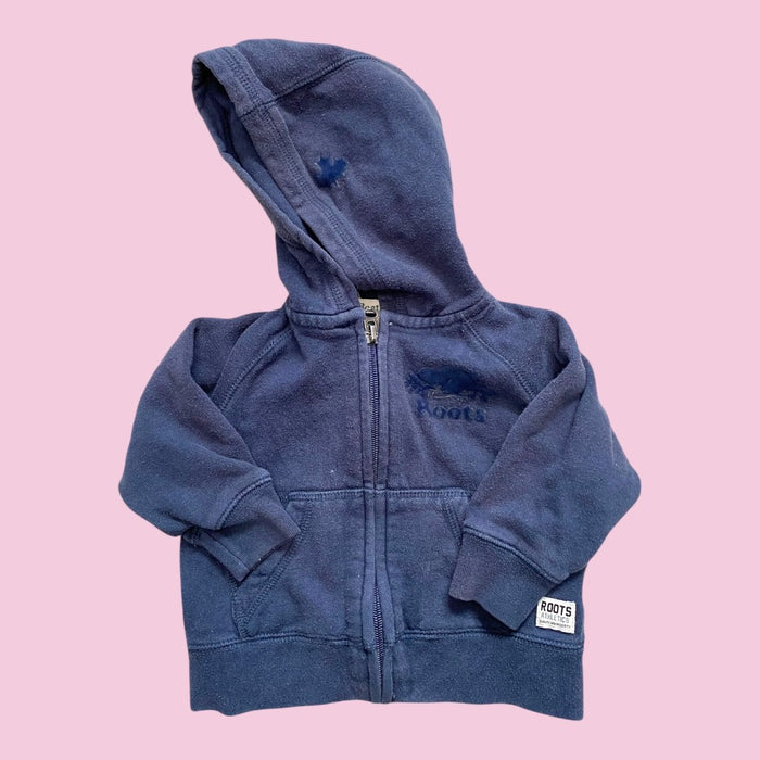 roots zip hoodie 6-12m