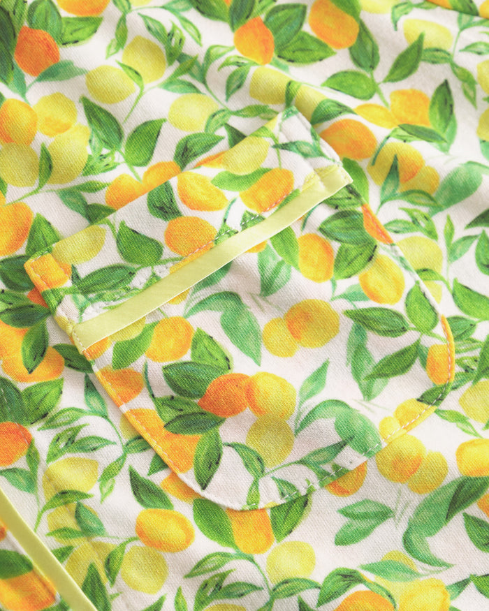 Print Set - Bella Printed Short Sleeve Top & Boxer Pajama Set