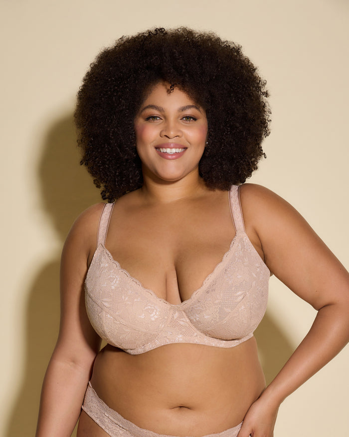 Beige Bra - Never Say Never Side Support Bra