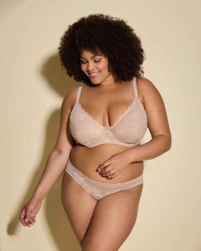 Beige Bra - Never Say Never Side Support Bra
