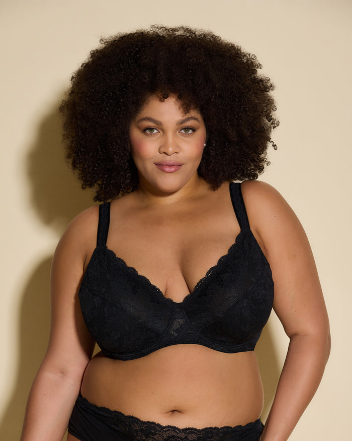 Black Bra - Never Say Never Side Support Bra