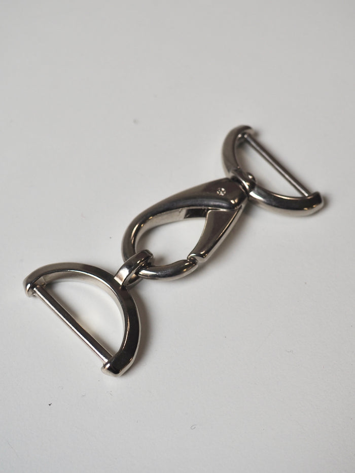 Silver Swivel Lobster Clasp + Hook 30mm
