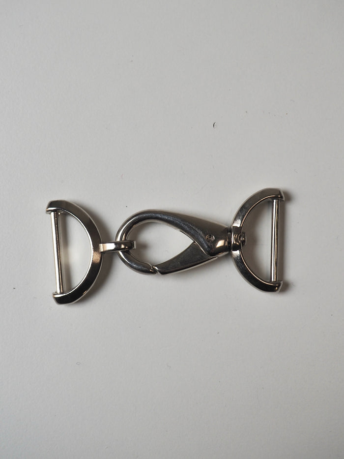 Silver Swivel Lobster Clasp + Hook 30mm