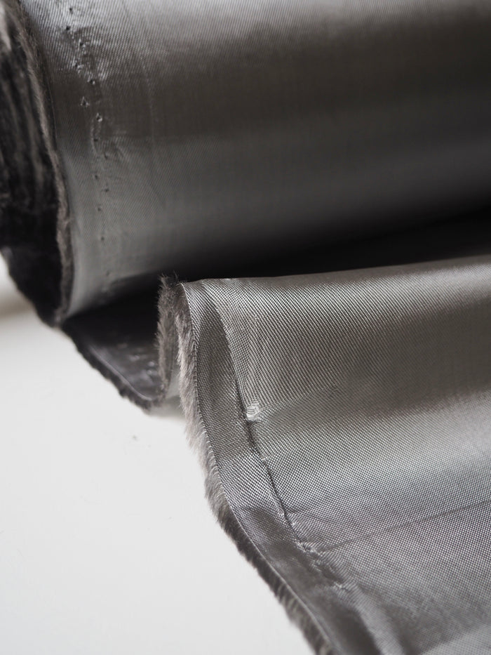 Silver Viscose Satin Twill Lining