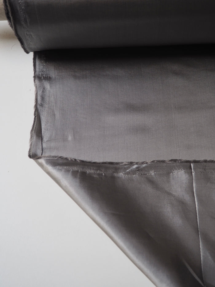 Silver Viscose Satin Twill Lining