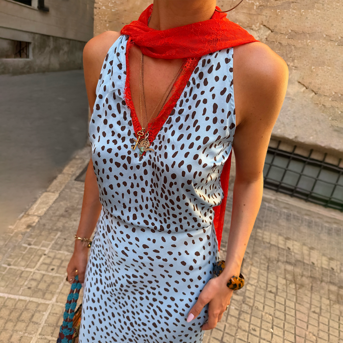 Sky Blue Deer Lily Top