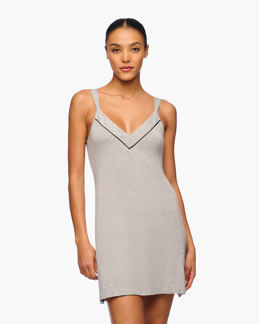 Gray Chemise - Pima Lusso Sleep Dress