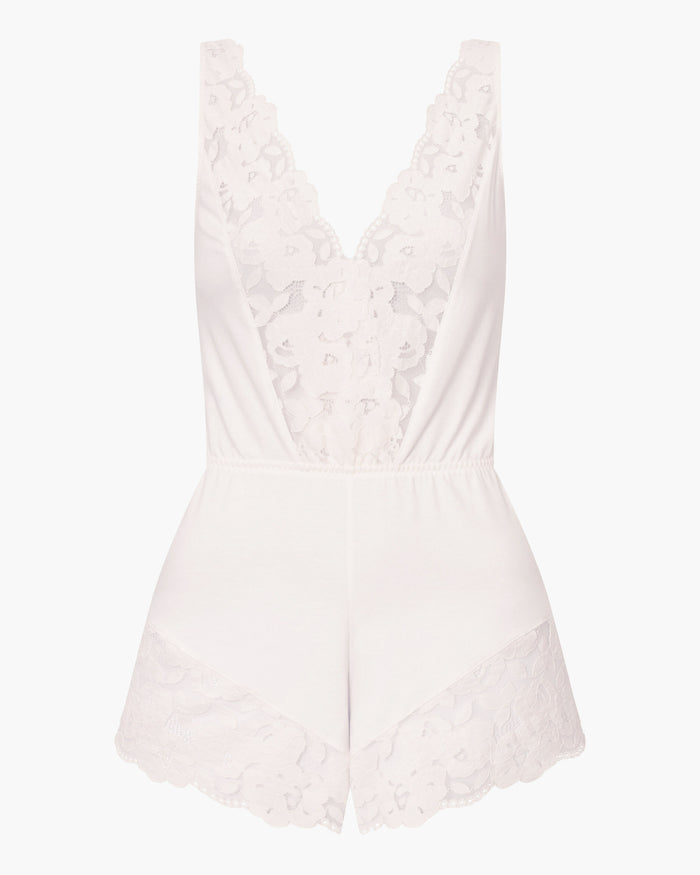 White Teddy - Romanza Sleep Romper