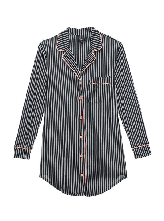 Black Top, Bella Printed Sleep Shirt