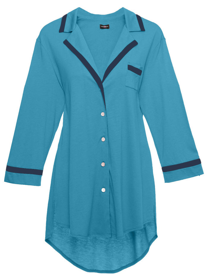 Blue Shirt, Bella Sleep Shirt