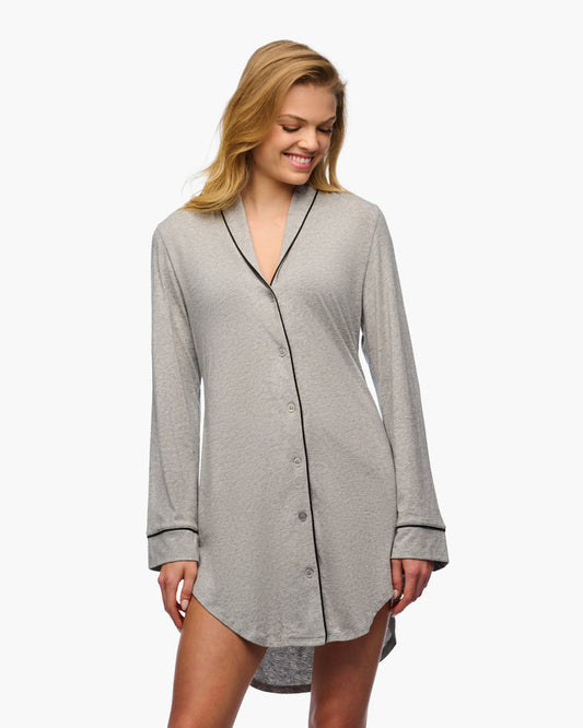 Gray Shirt - Pima Lusso Sleepshirt