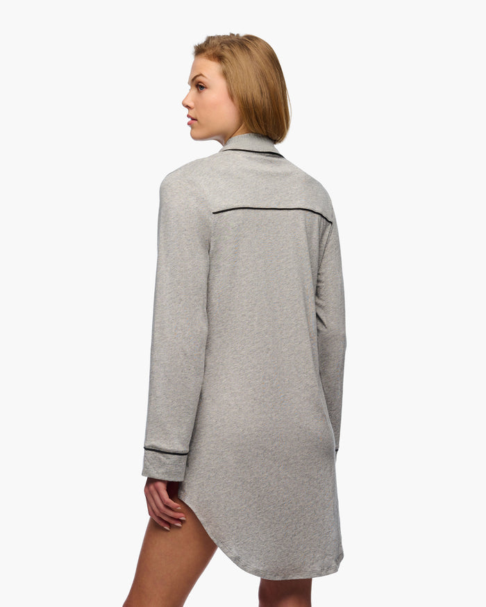 Gray Shirt - Pima Lusso Sleepshirt