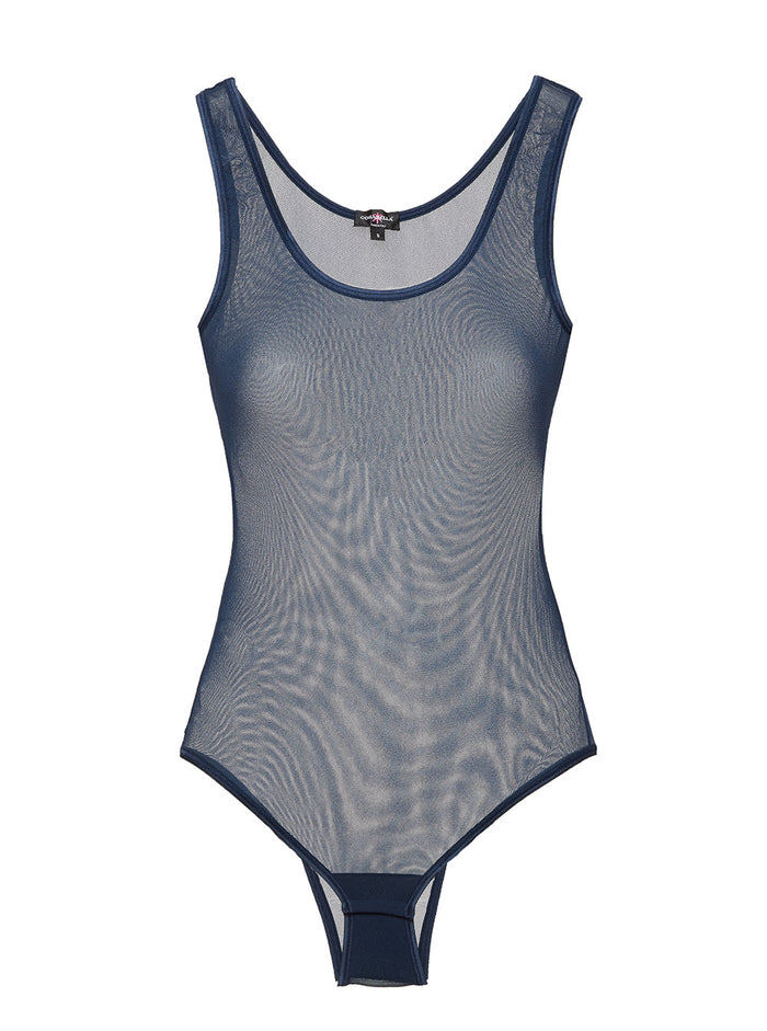 Blue Teddy - Soire Confidence Sleeveless Bodysuit With Brazilian Back