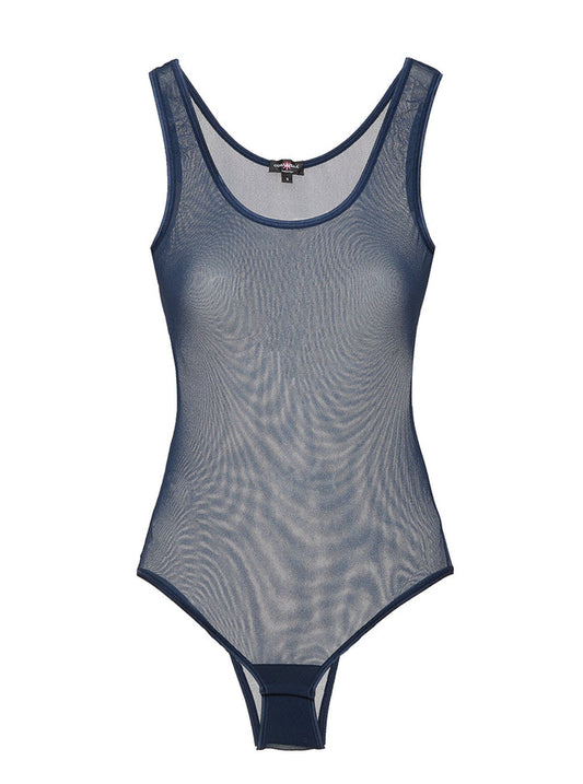 Blue Teddy - Soire Confidence Sleeveless Bodysuit With Brazilian Back