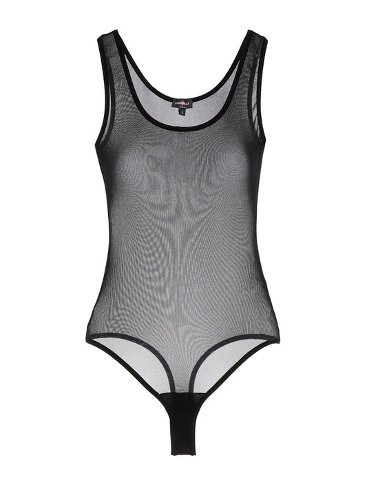 Black Teddy - Soire Confidence Sleeveless Bodysuit
