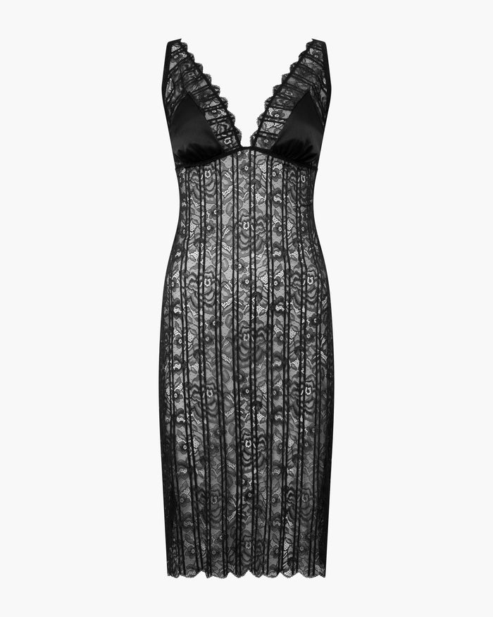 Black Slip - Misteriosa Slip Dress