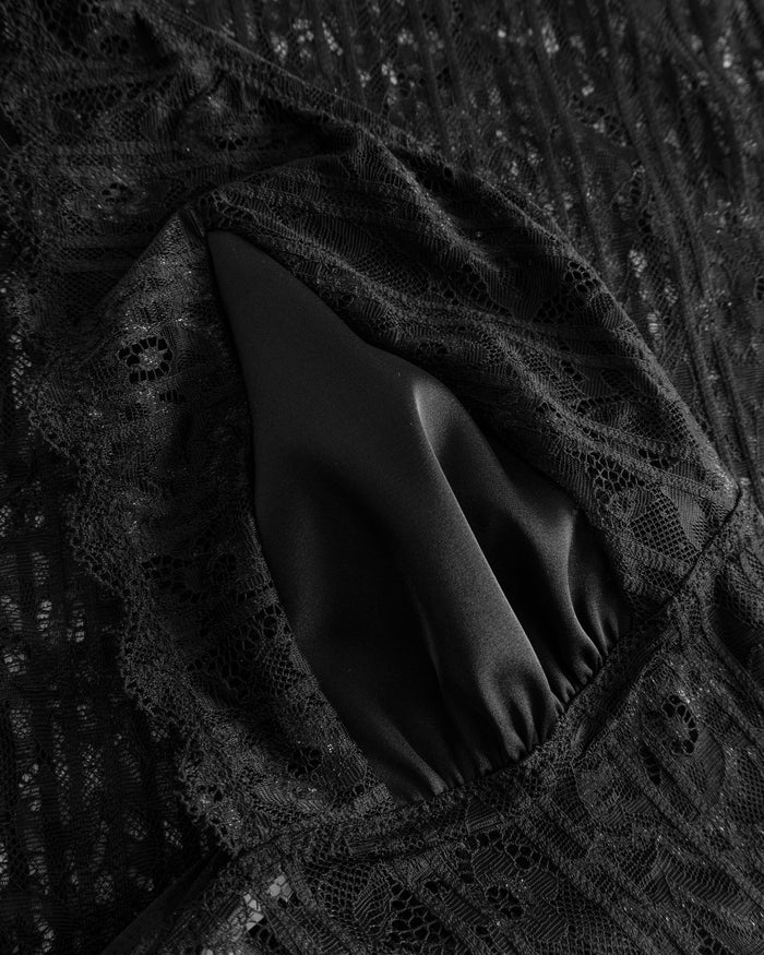 Black Slip - Misteriosa Slip Dress