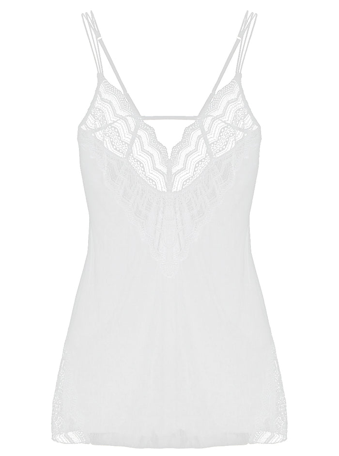 White Slip Dress, Ceylon Slip