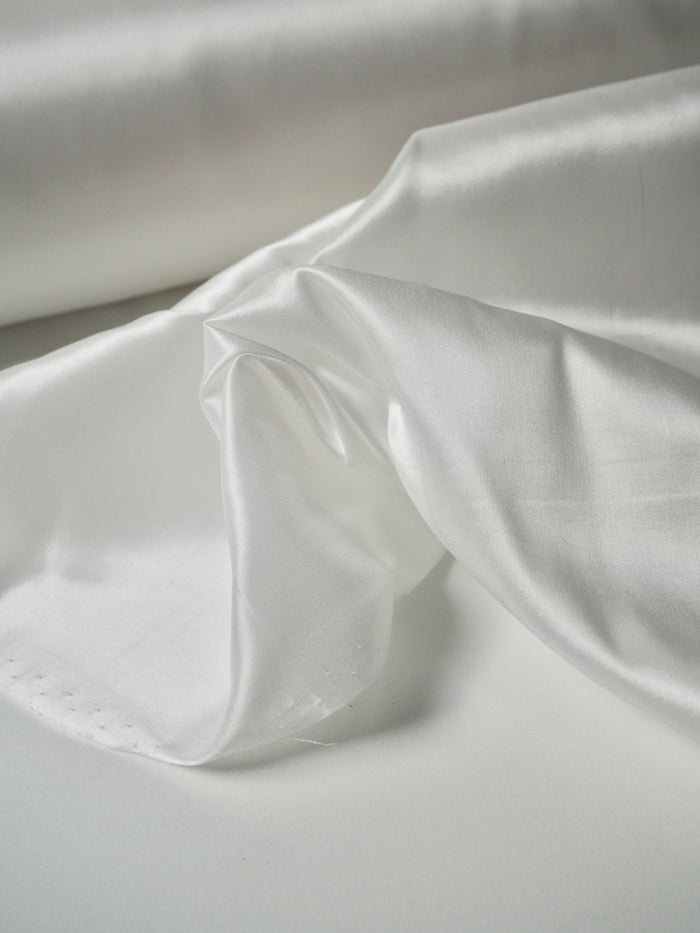 Soft Ivory Stretch Acetate Satin Lining