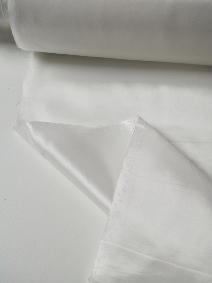 Soft Ivory Stretch Acetate Satin Lining