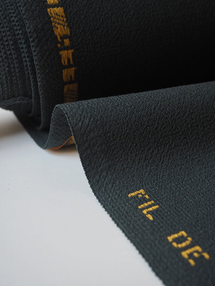 Soft Pine Double Wool Crepe