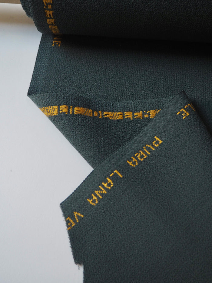 Soft Pine Double Wool Crepe