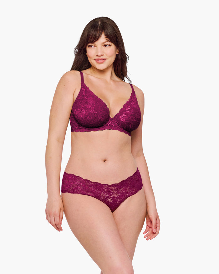 Rouge Soutien-Gorge - Never Say Never Soutien-Gorge Plongeant
