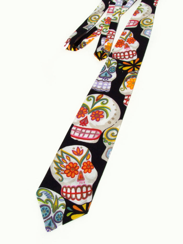 Sugar Skull Day of the Dead Necktie | Mens Tie #T-703