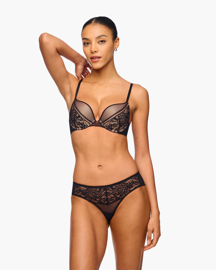 Negro Sujetadores - Crisanta Sujetador Push-Up Con Aro