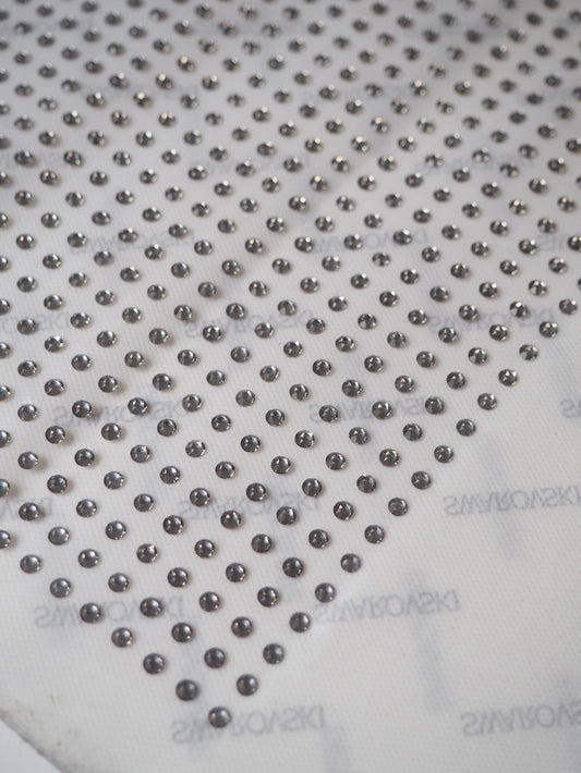Swarovski Gunmetal Crystal Hotfix Sheet 4mm
