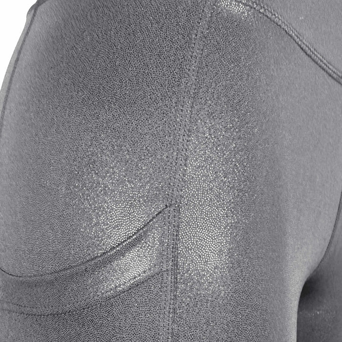 Swim & Gym Shiny Black Leggings for Women UPF 50+ | Aqua Noir