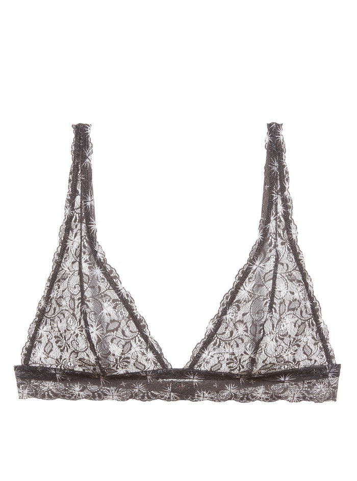 Gray Bralette - Pixie Tall Triangle Bralette
