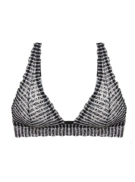 Black Bralette, Pixie Tall Triangle Bralette