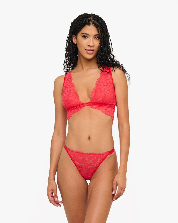 Pink Bralette - Magnolia Tall Triangle Bralette