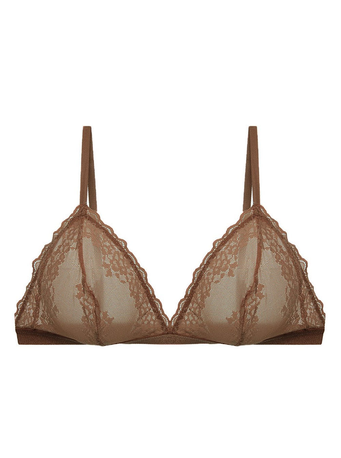 Brown Bralette, Brianna Triangle Bralette