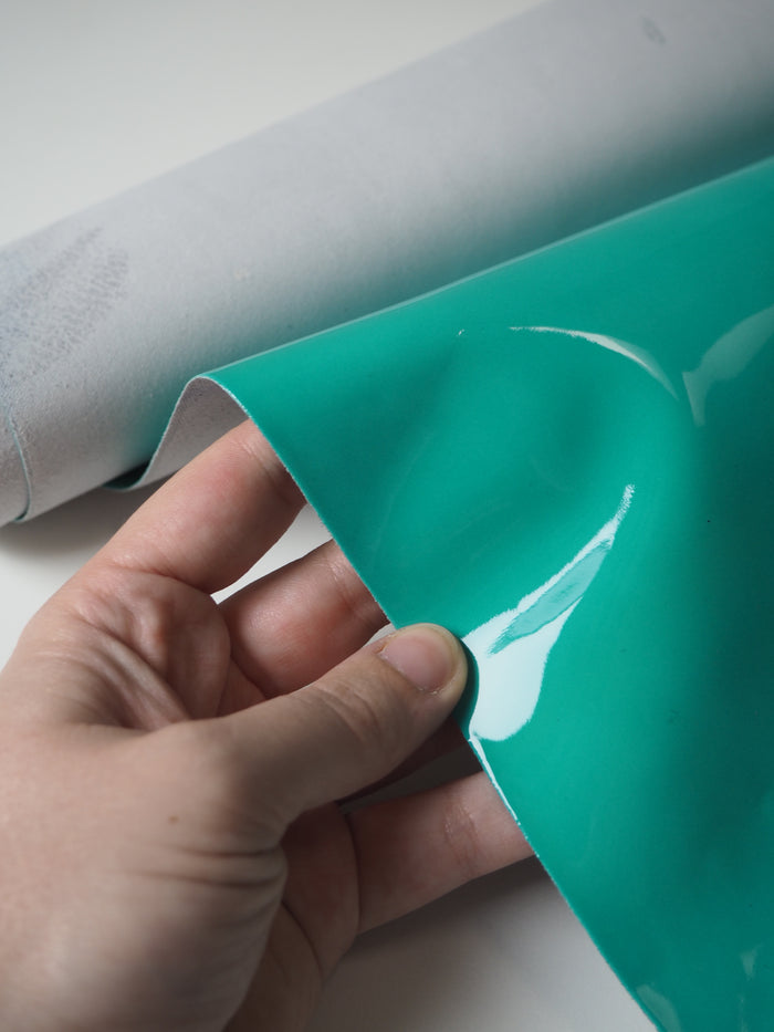 Turquoise Patent Calfskin