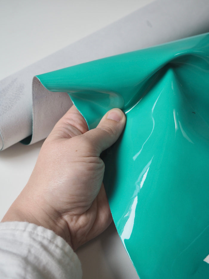 Turquoise Patent Calfskin