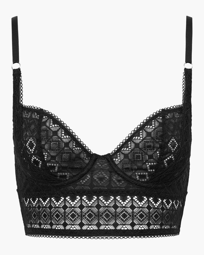 Black Bustier - Basilica Underwire Bustier