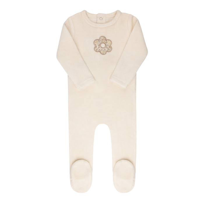 Velour Liberty Floral Collection - Footie