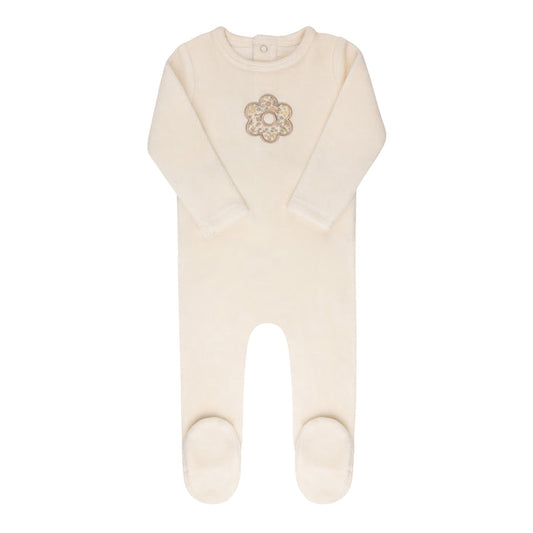 Velour Liberty Floral Collection - Footie