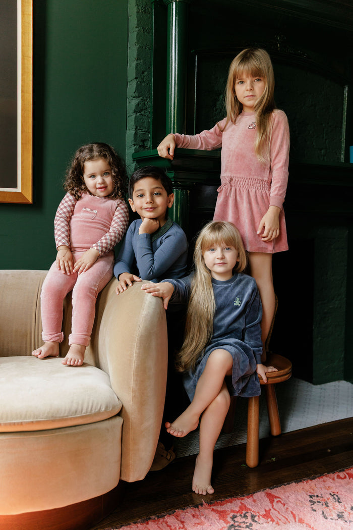 Velour Plaid Bear Collection - Polo