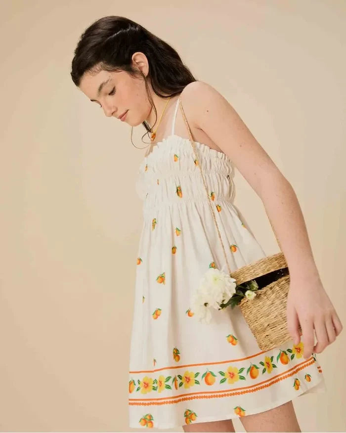 VESTIDO LENCO LARANJINHA