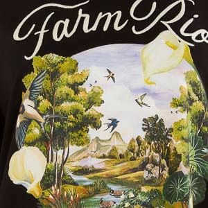 VESTIDO MIDI ESTAMPADO PORTAL PAISAGEM DO CAMPO