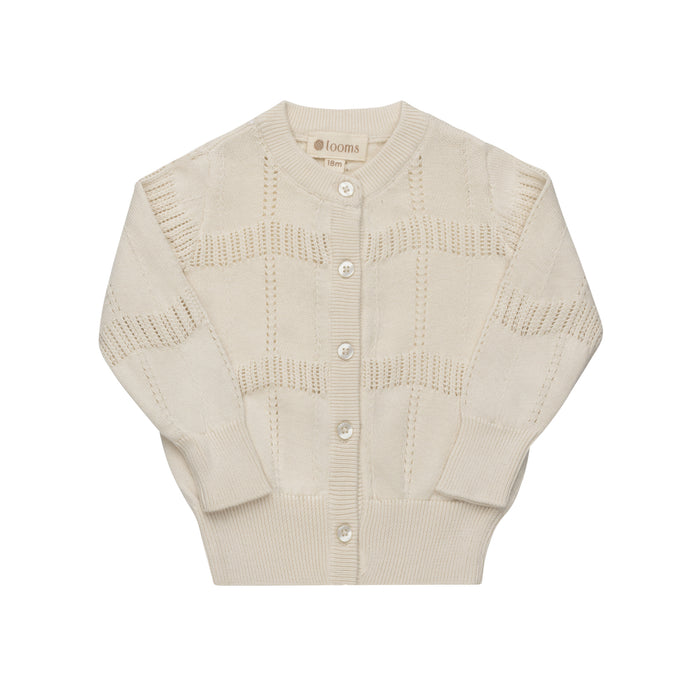 Wave Knit Cardigan – Ivory – Holland Collection