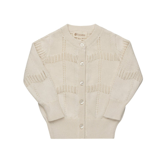 Wave Knit Cardigan – Ivory – Holland Collection