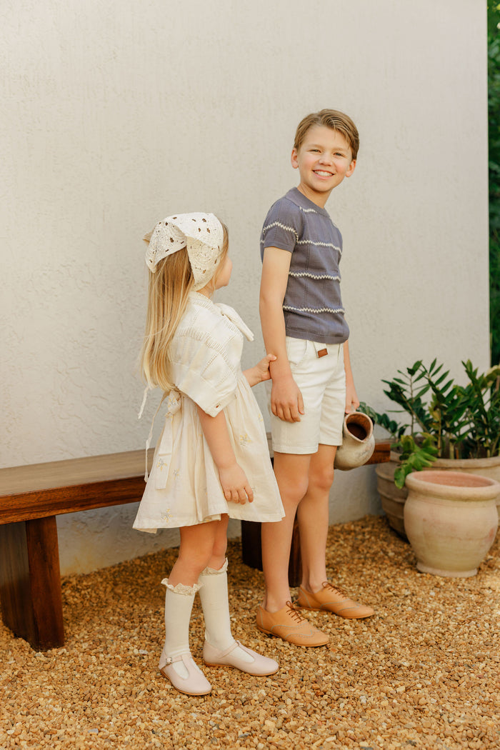 Wave Knit Cardigan – Ivory – Holland Collection
