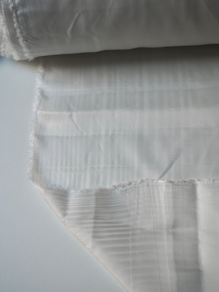 White Cupro Satin Twill Lining
