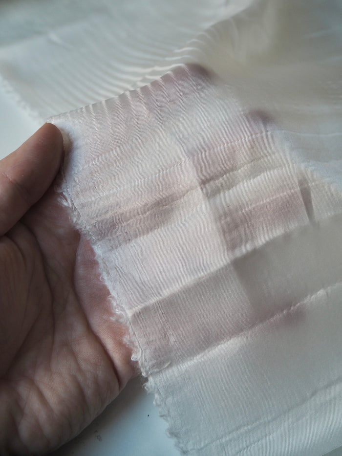 White Cupro Satin Twill Lining