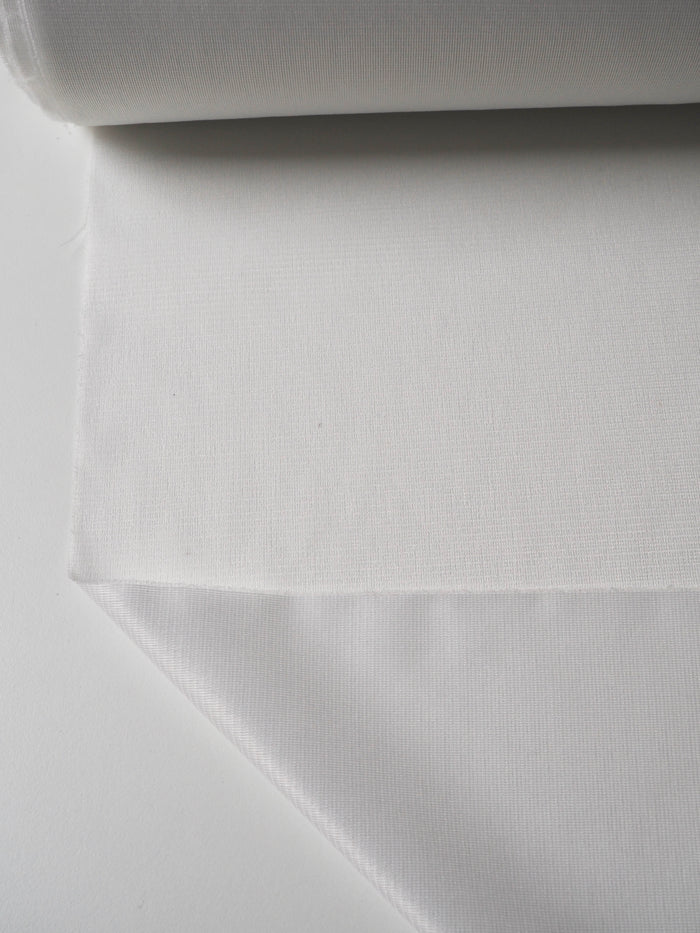 White Heavyweight Satin Nylon Fusible Interfacing