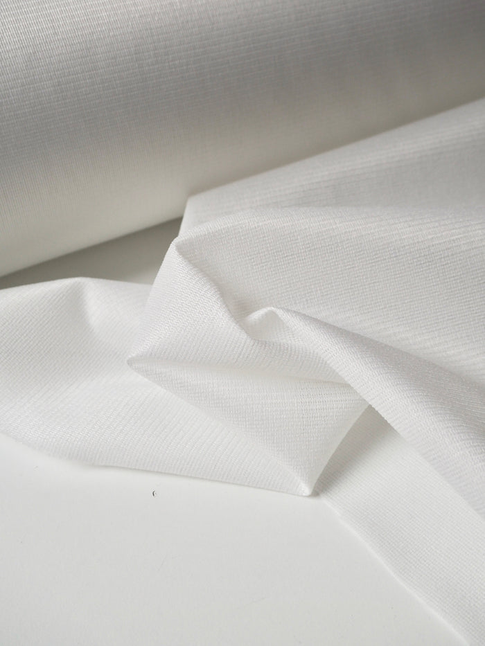 White Heavyweight Satin Nylon Fusible Interfacing